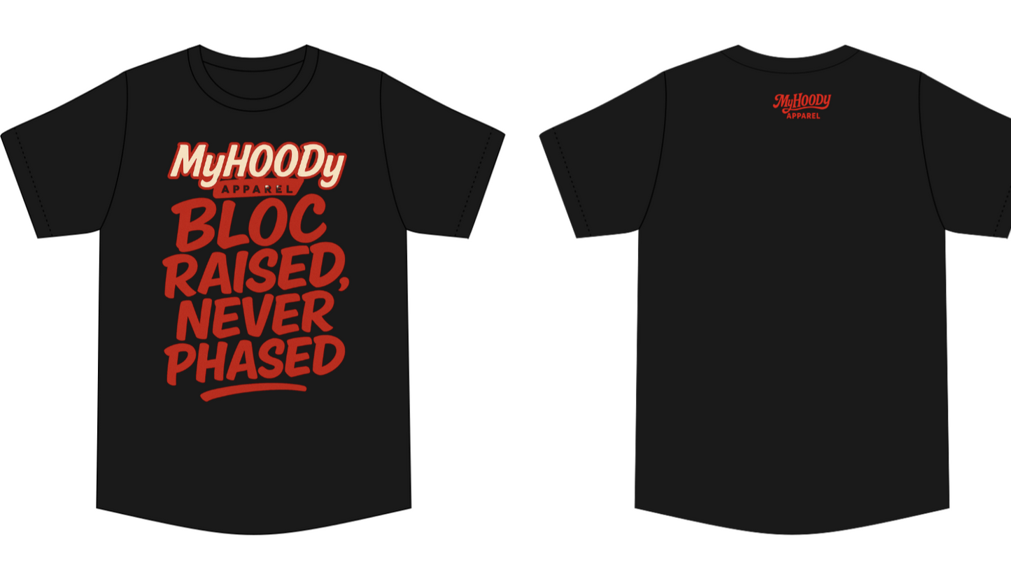 MyHOODy Bloc Raised Black Tee