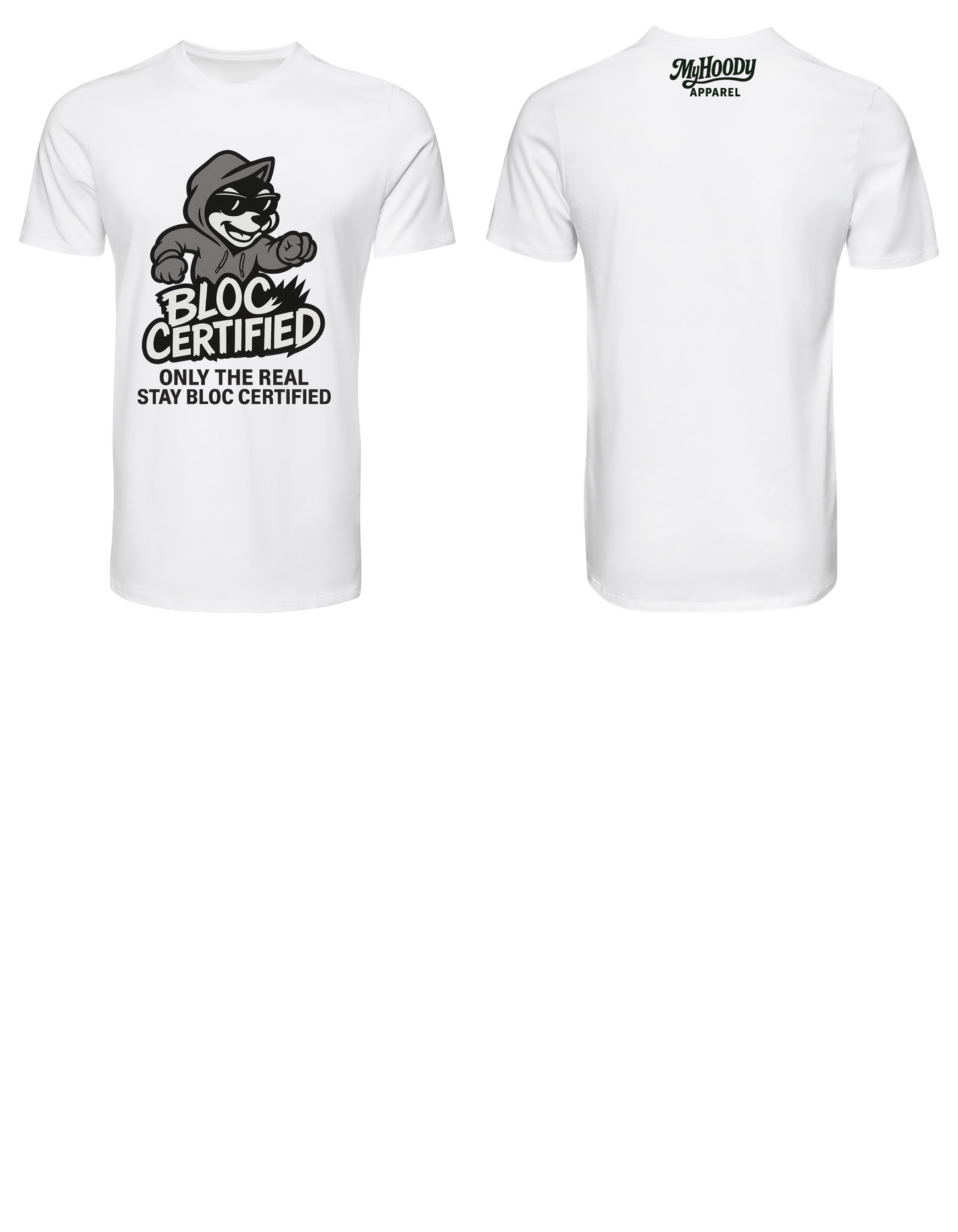 Bloc Certified Tee (White/Black)