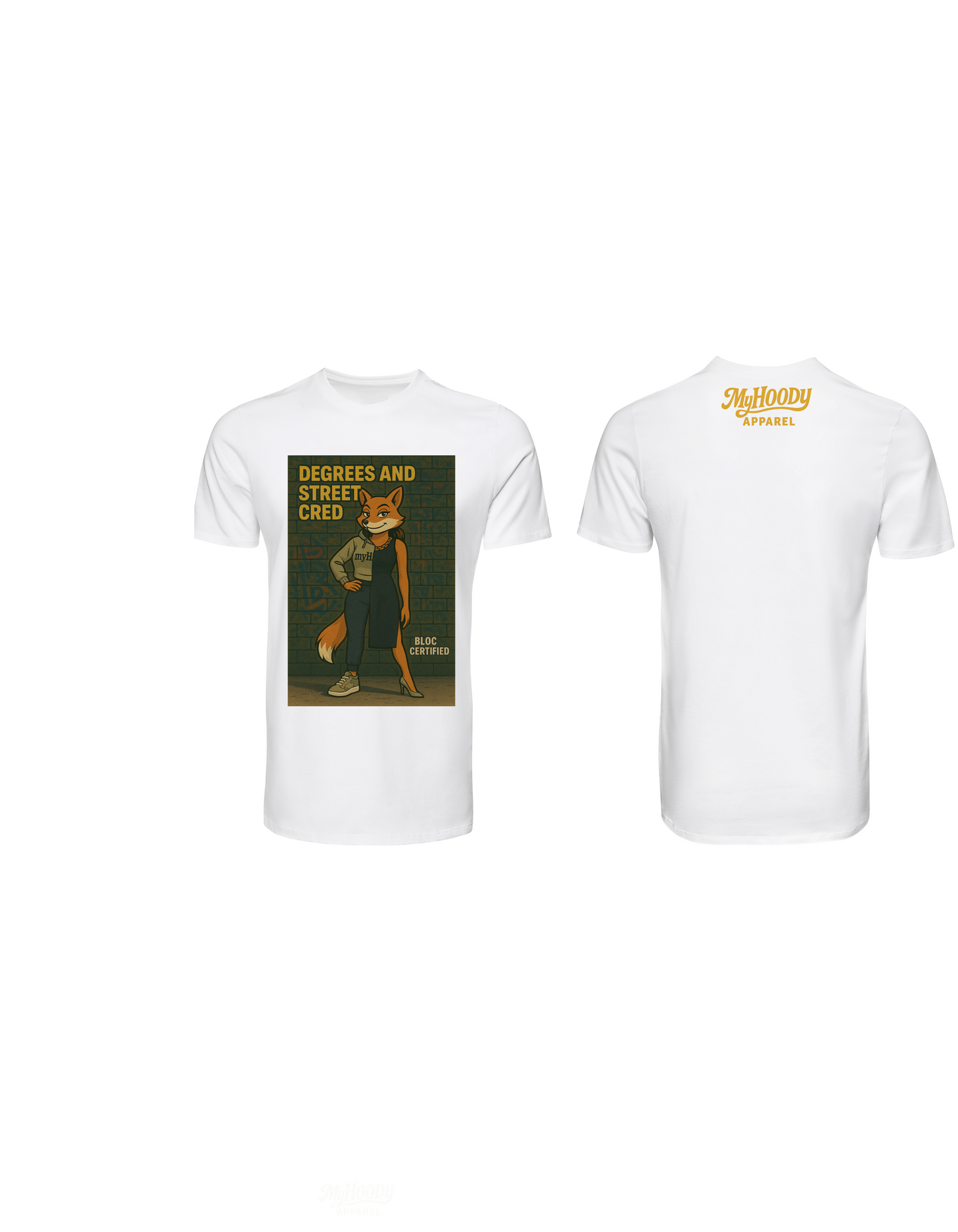 Degrees and Street Cred Tee (White)