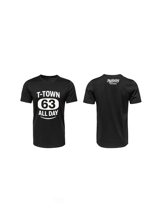 T-TOWN 63 All Day Tee (Black